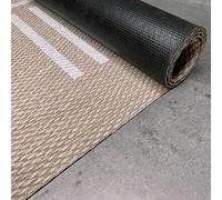 Tapis vinyle Premium intérieur et extérieur Haute Qualité Lignes 160x230 cm | Antidérapant lavable imperméable extra-plat pour intérieur cuisine salon chambre couloir extérieur résistant pluie StoresDeco