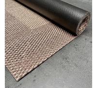 Tapis vinyle Premium intérieur et extérieur Haute Qualité Marron 80x150 cm | Antidérapant lavable imperméable extra-plat pour intérieur cuisine salon chambre couloir extérieur résistant pluie StoresDeco
