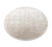 Tapis VISCO cercle argent 3 peluche IMITATION FOURRURE DE LAPIN cercle 120 cm