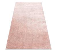 Tapis VISCO rose 8 peluche IMITATION FOURRURE DE LAPIN 60x100 cm