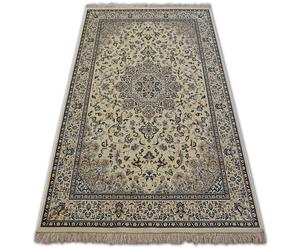 Tapis WINDSOR 22915 ROSETTE JACQUARD ivoire/bleu 60x100 cm