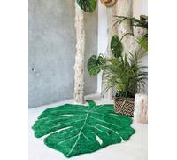 Tapis XL coton lavable Feuille Monstera vert TU