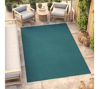 TAPISO Mono Tapis Poil Court Intérieur Design Moderne Bleu Foncé Motif Uni Tapis Salon Chambre Adulte Salle à Manger Cuisine Résistant Extérieur Oeko-TEX 180 x 250 cm