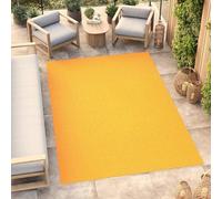 TAPISO Mono Tapis Poil Court Intérieur Design Moderne Jaune Motif Uni Tapis Salon Chambre Adulte Salle à Manger Cuisine Résistant Extérieur Oeko-TEX 240 x 330 cm