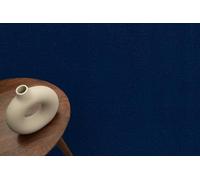 TAPISO Mono Tapis Rond Intérieur Extérieur Bleu Marine 120 x 120 cm | 100% Polypropylène, hauteur de poils 6 mm, tissé