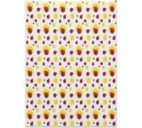 Tapisserie Abakuhaus Coccinelle, insectes inspirés de l'été, en tissu microfibre doux, ne se décolore pas, couleurs vives, lavable, 110 x 150 cm, jaune, noir, rouge