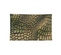 Tapisserie décorative en polyester à 4 œillets - 1,2 x 1,8 m | Drapeaux extérieurs imprimés peau d'alligator pour mur extérieur porte maison fond
