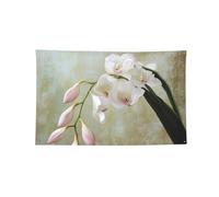 Tapisserie décorative en polyester à 4 œillets - 61 x 91 cm | Drapeaux extérieurs imprimés orchidée cloche pour mur extérieur porte maison fond