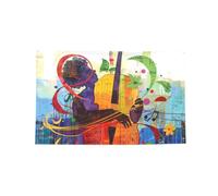 Tapisserie décorative en polyester à 4 œillets - 61 x 91 cm | Musique 2 drapeaux extérieurs imprimés pour mur extérieur porte maison fond