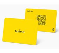 TAPiTAG │ Carte de visite numérique sans contact │ Tag NFC+ QR │ En plastique │ Jaune