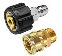 TAPKUA Kit d'adaptateur pour nettoyeur haute pression M22 3/8" Quick Connect, pistolet raccord rapide pour tuyaux haute pression