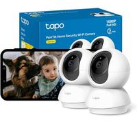 Tapo 1080P Camera Interieur WiFi 360° Connectée Lot de 2,C200P2
