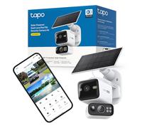 Tapo C645D KIT Caméra Extérieur sans Fil Solaire 2K Double Objectif - Caméra Surveillance WiFi Extérieure sans Fil 360°, Détection IA Personne/Véhicule/Animal, Suivi Automatique, Batterie 10000mAh