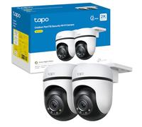 Tapo 2K Caméra de Surveillance WiFi extérieur 360°, Vision Nocturne Couleur, Détection de Personne et Suivi de Mouvement, Étanche IP65, Alarme sonore Personnalisable, C510W 2pack