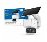 Tapo 2K Caméra Surveillance WiFi Extérieure sans Fil Solaire 360°+Éclairage | Projecteur intégré|Détection IA|Enregistrement 24/7|Vision Nocturne Couleur|Audio Bidirectionnel|MicroSD Local,C615F KIT