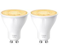Tapo Ampoule Connectée WiFi, Ampoule LED GU10, Blanc Chaude 2700K, Dimmable 350 Lumens, 2.9 W équivalent à 50W, Economie d'énergie, Compatible avec Alexa et Google Home, L610 (Lot de 2)