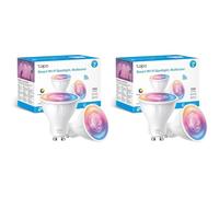 Tapo Ampoule Connectée WiFi, Ampoule LED GU10 Multicolore 2200K-6500K, Dimmable 350 Lumens, 3.7W équivalent à 50W, Compatible avec Alexa et Google Home, Economie d'énergie, L630(2-pack) (Lot de 2)