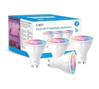 Tapo Ampoule Connectée WiFi, Ampoule LED GU10 Multicolore 2200K-6500K, Dimmable 350 Lumens, 3.7W équivalent à 50W, Compatible avec Alexa et Google Home, Economie d'énergie, L630(4-pack)
