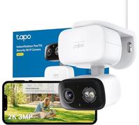Tapo C216 Mini caméra de surveillance avec enregistrement, 2K 3MP, couverture à 360° pour intérieur et extérieur, détection d'IA et notifications, carte microSD jusqu'à 512 Go, 105,3 × 77,8