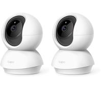 Tapo C21A 2K(3MP) Caméra Surveillance WiFi intérieure 360°, Vision Nocturne, Notifications en Temps réel, Détection de Personne, Suivi de Mouvement, Télécommande, Compatible avec Alexa (Lot de 2)