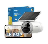Tapo C465 4K 8MP UHD Caméra extérieure sans fil (renouvelée) | Solaire tout-en-un, Starlight Colour Night, détection AI, IP65, pas de hub requis CCTV, Google Home solaire intégré, IP65