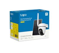 Tapo C615G KIT 2K 3MP Solar 4G LTE Caméra de sécurité extérieure sans WiFi | Caméra de vidéosurveillance sans fil à piles et à énergie solaire, suivi AI à 360°, vision nocturne couleur, détection AI