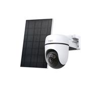 Tapo C630 KIT Caméra de Surveillance Solaire d'extérieur 360° avec Batterie | 3K 5MP | Détection IA Gratuite | Vision Nocturne Couleur et Infrarouge | Enregistrement 24h/24 et 7j/7 | Audio