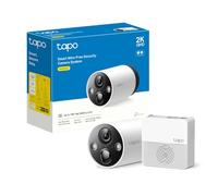 Tapo Camera Surveillance WiFi exterieure sans Fil sur Batterie C420S1, QHD 4MP, Autonomie de 180j, Vision Nocturne en Couleur, IP65, Détection Personne, Audio bidirectionnel, Stockage Local Blanc