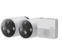 Tapo Camera Surveillance WiFi exterieure sans Fil sur Batterie C420S2, QHD 4MP, Autonomie de 180j, Vision Nocturne en Couleur, IP65, Détection Personne, Audio bidirectionnel, Stockage Local Blanc