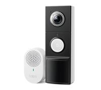 Tapo D235 2K 5MP Sonnette caméra sans Fil 180 ° DFOV Sonnette vidéo Ultra-Large sans Fil ou Filaire, Batterie 210 Jours, Carillon Inclus, Vue de la tête aux Pieds IP66, détection IA sans TP-Link,