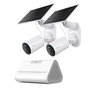 Tapo KIT 2 caméras C410 Caméra de Surveillance extérieure WiFi Solaire 2K 3MP H500 Hub Intelligent pour la Maison