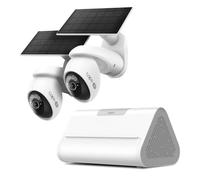 Tapo KIT 2 caméras C660 Caméra de Surveillance WiFi extérieure avec Panneau Solaire 4K 8MP H500 Hub Intelligent pour la Maison