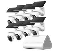 Tapo KIT 8 caméras C660 Caméra de Surveillance WiFi extérieure avec Panneau Solaire 4K 8MP H500 Hub Intelligent pour la Maison