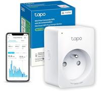 Tapo Matter Prise Connectée WiFi, Suivi de consommation, 16A Type E, Fonctionne avec Alexa, Contrôler le radiateur, le chauffage, Économie d'énergie, Tapo P110MA(FR)