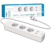 Smart Strip Tp-Link Tapo P300 Multiprise Wifi 3 Prises Schuko 10A +Usb/Usb-C Blanc