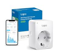 TP-Link Tapo P110(EU) Prise Intelligente Wi-Fi 2.4GHz 3680W, Compatible Android/iOS, Commande Vocale Amazon Alexa & Google Home, Blanc