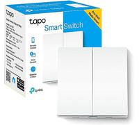 Tapo S220 Interrupteur Intelligente 2 Voies Wi-Fi, Commande à Distance et Vocale via App, Compatible Alexa et Google Home, Programmable, Sans Fil et Sans Recâblage, Hub requis