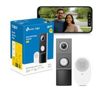 Tapo Sonnette sans fil D235 – Caméra 2K 5MP, étanche, avec carillon