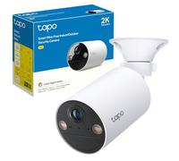 Tapo TC82 Caméra de sécurité à batterie 2K pour extérieur sans fil, caméra de vidéosurveillance intérieure et extérieure, vision nocturne en couleur, sans frais mensuels, détection AI, IP65, autonomie