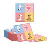 Tapufitil 40 pièces Serviettes Chien, Serviettes à Motif Animal, Serviettes 33x33cm pour Anniversaire de Chien, Adopt-a-Puppy-Party & Anniversaires d'enfants
