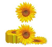 Tapufitil 40 Serviettes Tournesol, Serviettes Décoratives à Motif de Fleurs pour Anniversaire Ensoleillé, Mariage, Anniversaire de Mariage, Pique-Nique d'Été & Fêtes à Thème Jaune