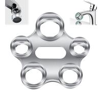 Tapvai Nez de Robinet 10 Tailles, Mousseur Robinet（Argent） | Adaptateur Robinet Tuyau Arrosage pour La Maison l'Extérieur, Mousseur Robinet Cuisine pour Robinet M16/M18/M20/M22/M24/M28