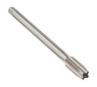 Taraud à machine M11 x 1,5 HSS 6542 130 mm extra long rainuré droit pour acier, fonte CNC, fraiseuse, filetage à droite, outil argenté