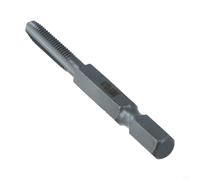 Taraud de machine, tige hexagonale étendue, flûte droite noire haute résistance pour perceuse électrique, filetage de coupe, outil de fabrication de métallurgie (5 mm)