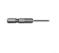 Taraud de machine, tige hexagonale étendue, flûte droite noire haute résistance pour perceuse électrique, filetage de coupe, outil de fabrication de métallurgie (2,5 mm)