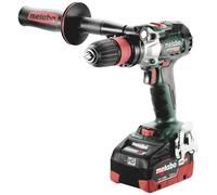 Metabo - Perceuse-visseuse sans fil 18 V avec taraud, 2 batteries Li-HD 5,5 Ah, chargeur 602362660