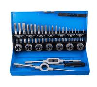 Tarauds et Filières - Kit de Filetage - M3-M12 - 32 Pcs - pour la Création et la Réparation de Filetage Taraudage,Etui de Rangement