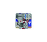 Tarauds X6 DIN 352 HSS GUN TIVOLY + 6 Filières HSS + 4 accessoires M3 à M10 + 6 Forets métaux HSS Cobalt Mallette 23 PCS