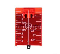Target Plate Réflecteur portable 11,5 cm pour lignes vertes, faisceau rouge, entraînement de précision sur chantier (rouge)