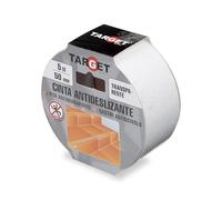 TARGET Ruban adhésif antidérapant pour sécurité escaliers rampes | Pour intérieur et extérieur, anti-chute (transparent, 5 m x 50 mm)